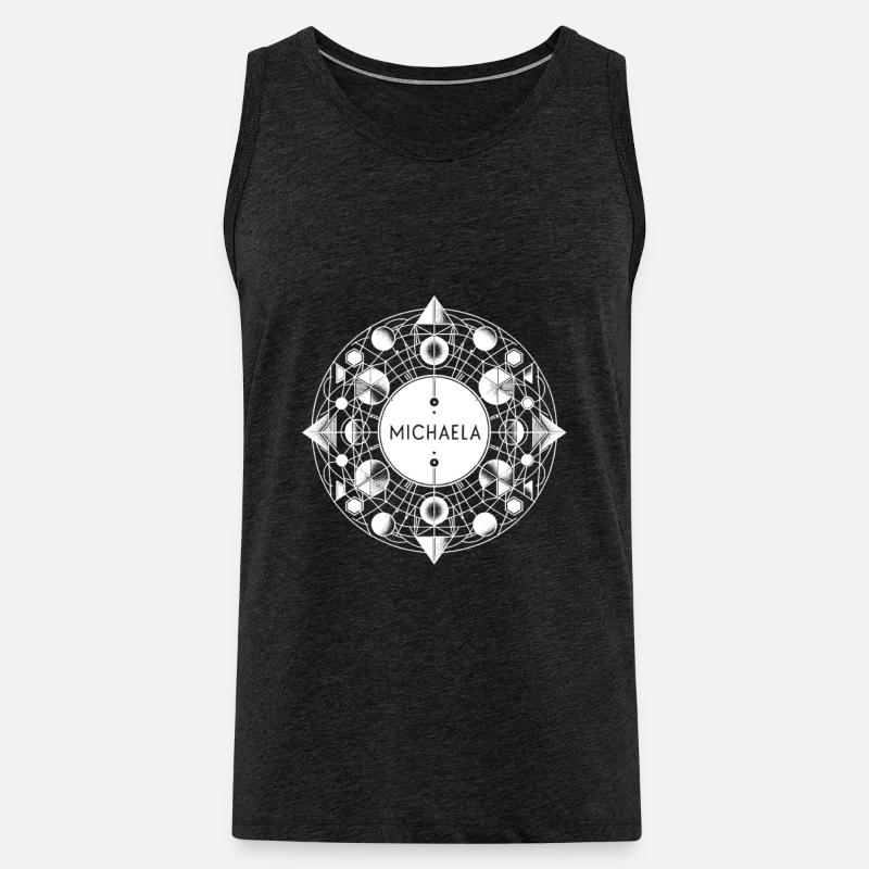 Michaela - Männer Premium Bio Tank Top - Anthrazit