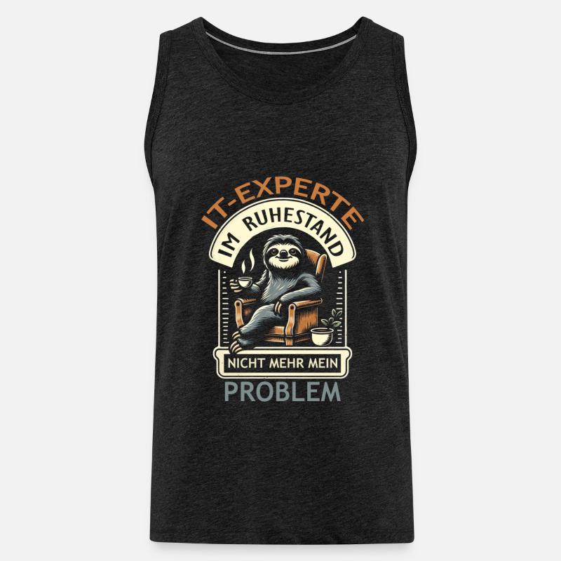 IT Experte - Männer Premium Bio Tank Top - Anthrazit