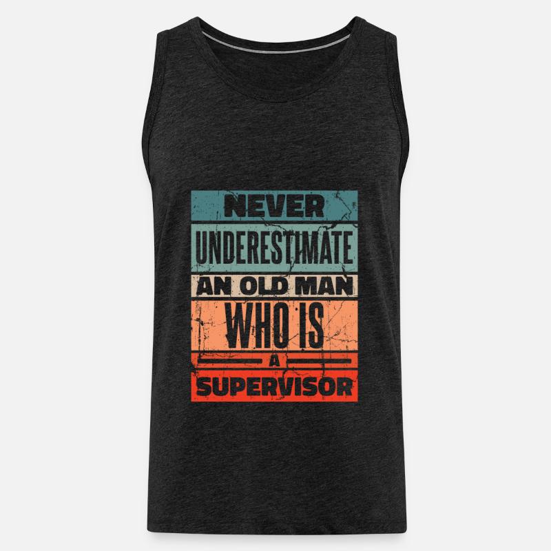 Supervisor Beruf - Männer Premium Bio Tank Top - Anthrazit