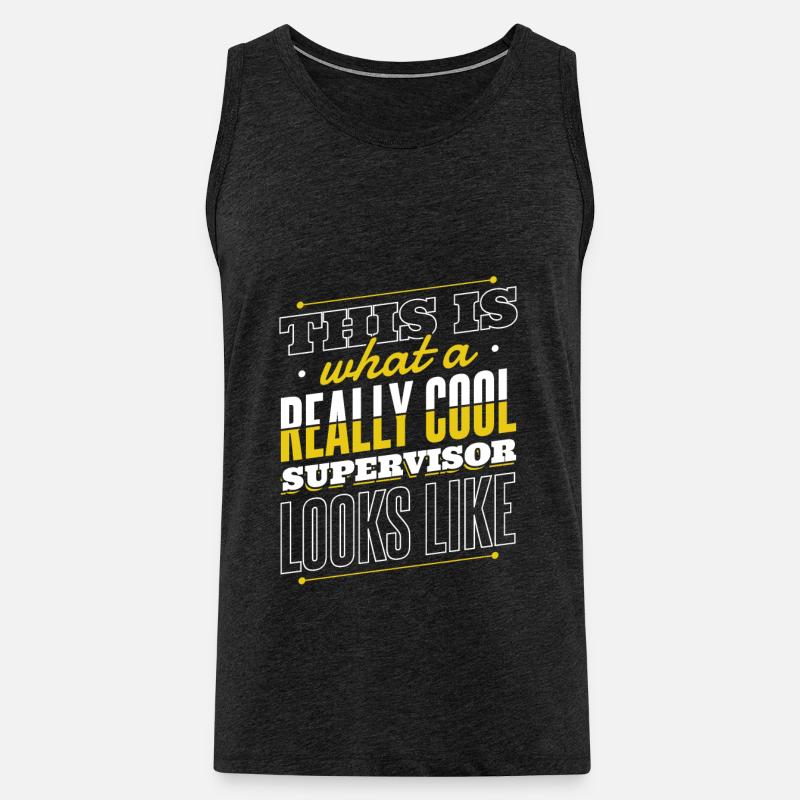 Supervisor Beruf - Männer Premium Bio Tank Top - Anthrazit