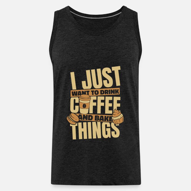 Bäcker Backen - Männer Premium Bio Tank Top - Anthrazit
