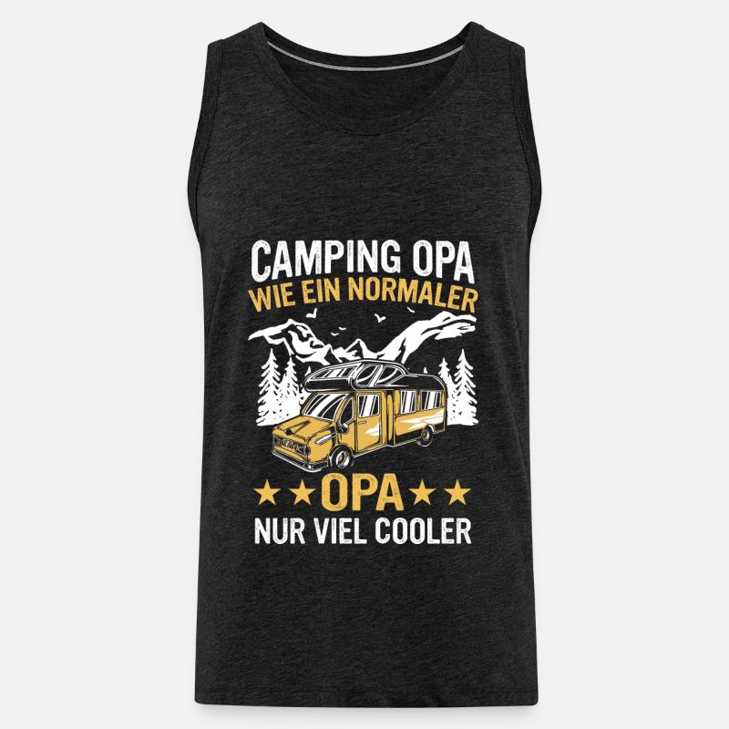 Camping Wohnwagen Camper - Männer Premium Bio Tank Top - Anthrazit