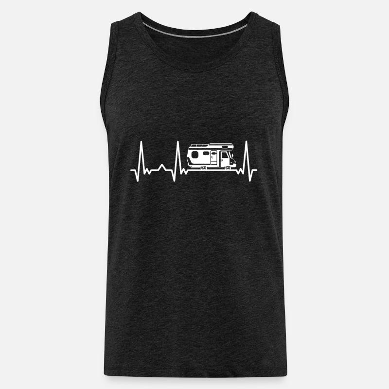 Camping Wohnwagen Camper - Männer Premium Bio Tank Top - Anthrazit