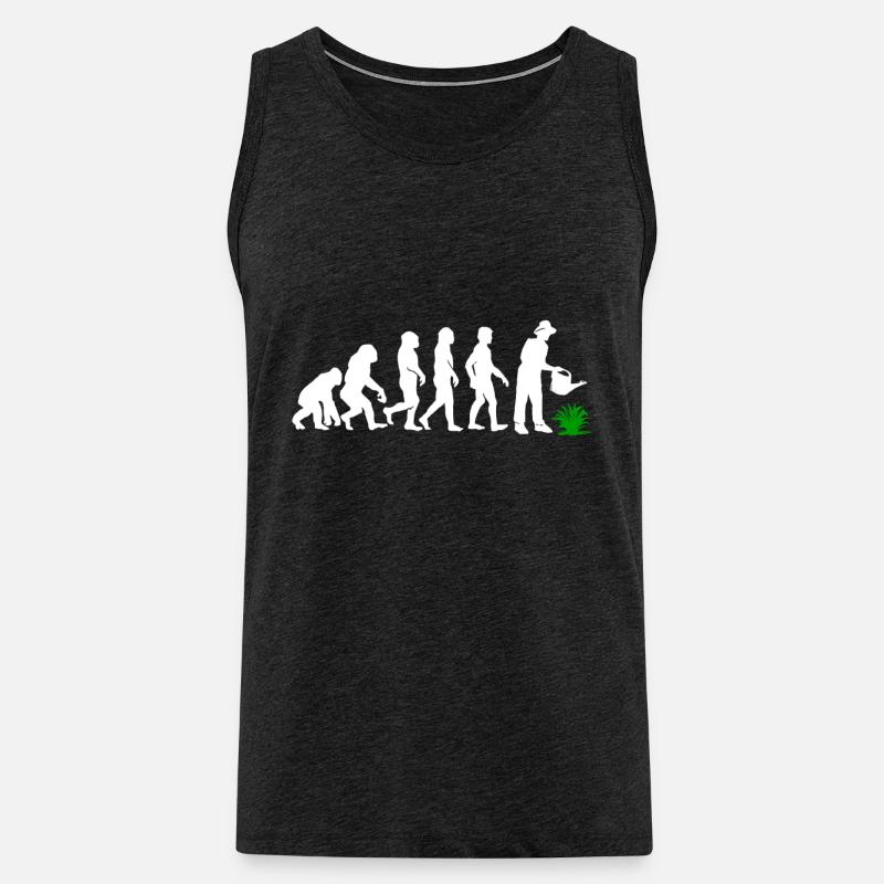 Evolution Gärtner Garten - Männer Premium Bio Tank Top - Anthrazit