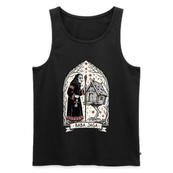 Baba Yaga Dunkle Slawische Hexenkunst - Männer Premium Bio Tank Top - Anthrazit - Vorne - Alexander (188cm)