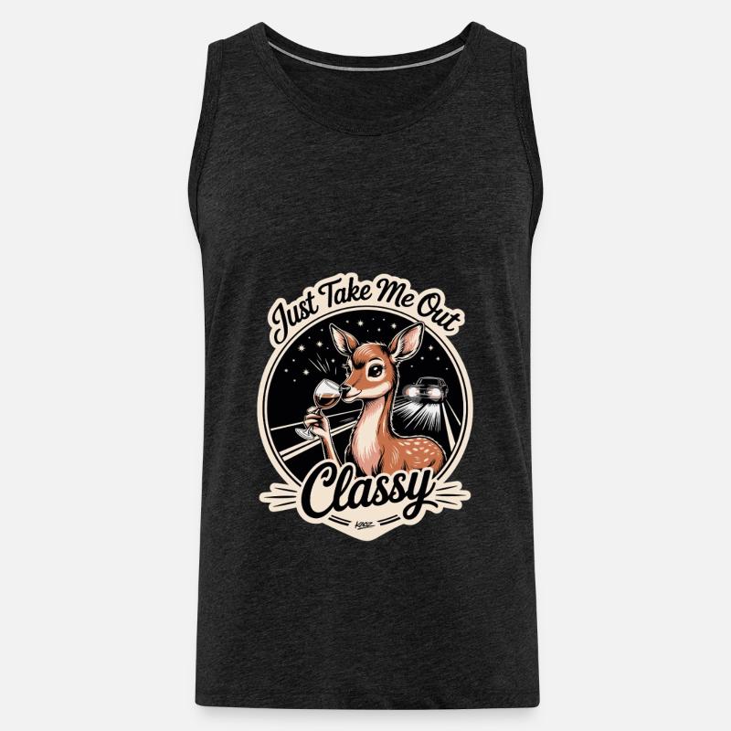 Nimm mich einfach stilvoll mit raus - Männer Premium Bio Tank Top - Anthrazit
