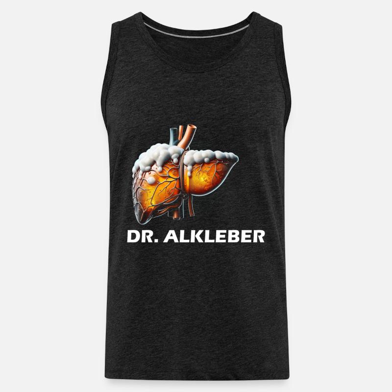 Dr. Alkleber - Männer Premium Bio Tank Top - Anthrazit