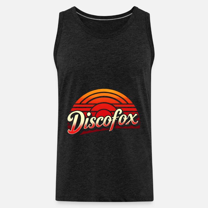 Discofox - Männer Premium Bio Tank Top - Anthrazit