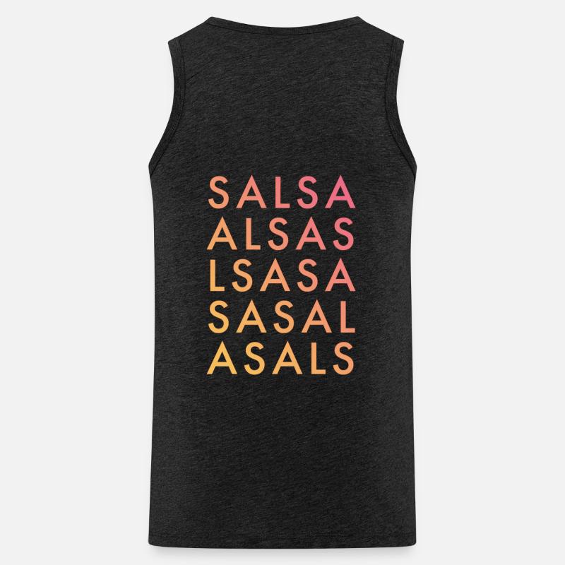 SALSA - Männer Premium Bio Tank Top - Anthrazit