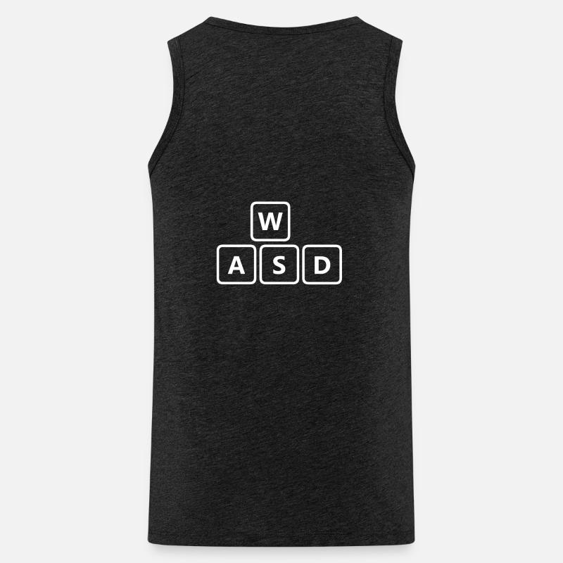 WASD - Männer Premium Bio Tank Top - Anthrazit