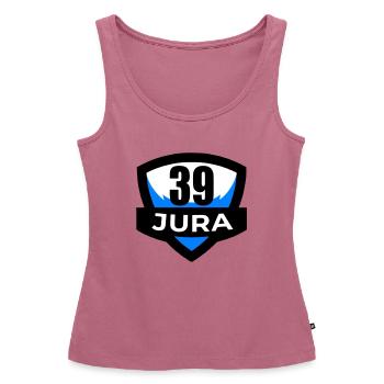 39 Jura - Frauen Premium Organic Tank Top - Mauve - Vorne - AI Model Female 172 light (172cm)