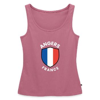 Angers France Shield Emblem - Women’s Premium Organic Tank top - mauve - Front - AI Model Female 172 light (172cm)