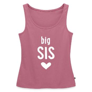 Big Sis - Frauen Premium Organic Tank Top - Mauve - Vorne - AI Model Female 172 light (172cm)