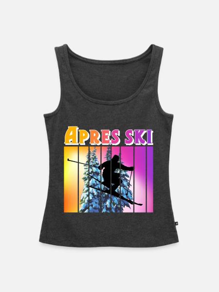 Apres Ski - Frauen Premium Organic Tank Top - Anthrazit meliert