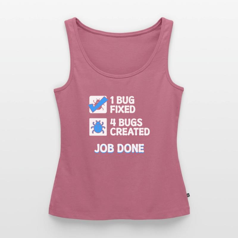 Bugfixing Developer Bugs Code Statement Informatik Frauen Premium Organic Tank Top