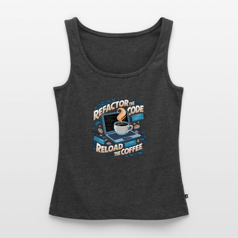 Programmers generate code from coffee Women’s Premium Organic Tank top