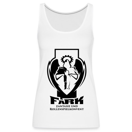 fark_logo_outline_black - Frauen Premium Tank Top