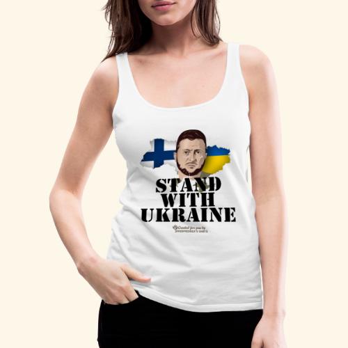 Ukraine Finnland Unterstützer T-Shirt - Frauen Premium Tank Top