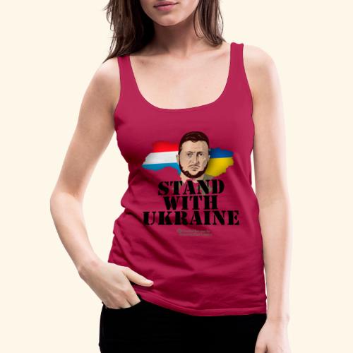 Ukraine Luxemburg T-Shirt Design - Frauen Premium Tank Top