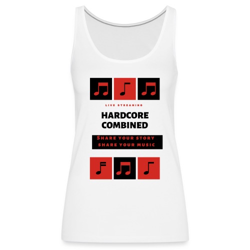 Share your story share your music - Vrouwen Premium tank top
