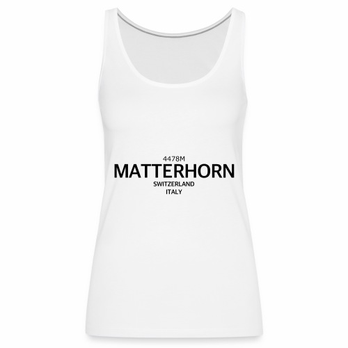 MATTERHORN - Camiseta de tirantes premium mujer