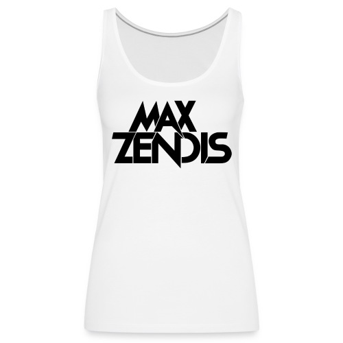 MAX ZENDIS Logo Big - White/Black - Frauen Premium Tank Top