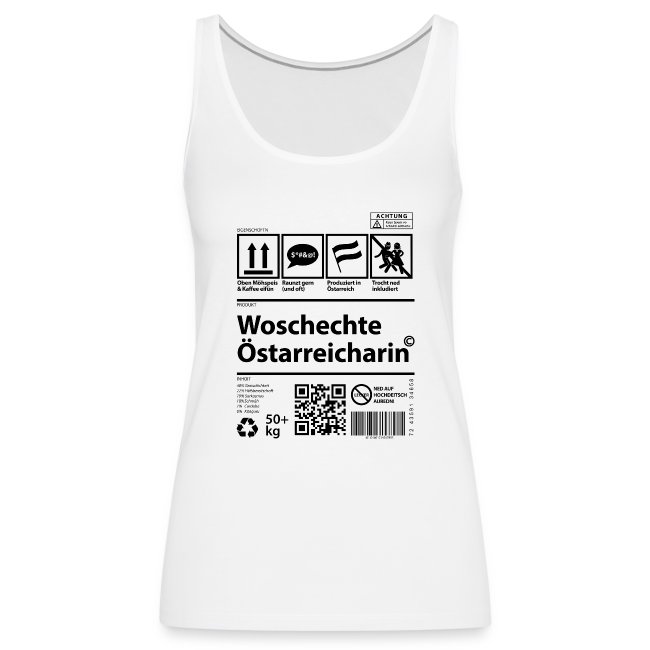 Vorschau: Woschechta Österreicha - Frauen Premium Tank Top