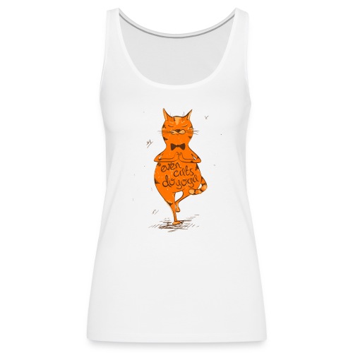 yoga cat - Frauen Premium Tank Top