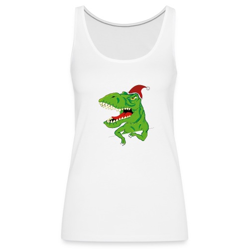 Navidad dinosaurio - Camiseta de tirantes premium mujer