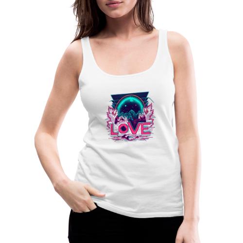 80`s Neon LOVE - back to the roots - Frauen Premium Tank Top