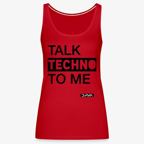 Talk Techno - black - Women's Premium Tank Top