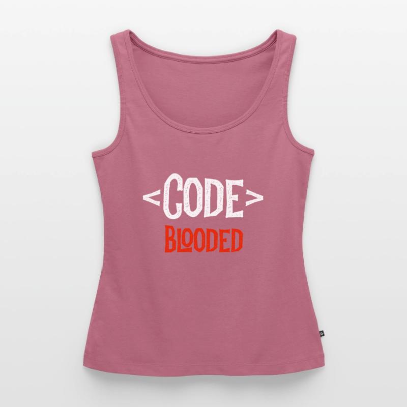 Entwickler-Shirt - Code Blooded - Coding Coder Frauen Premium Organic Tank Top