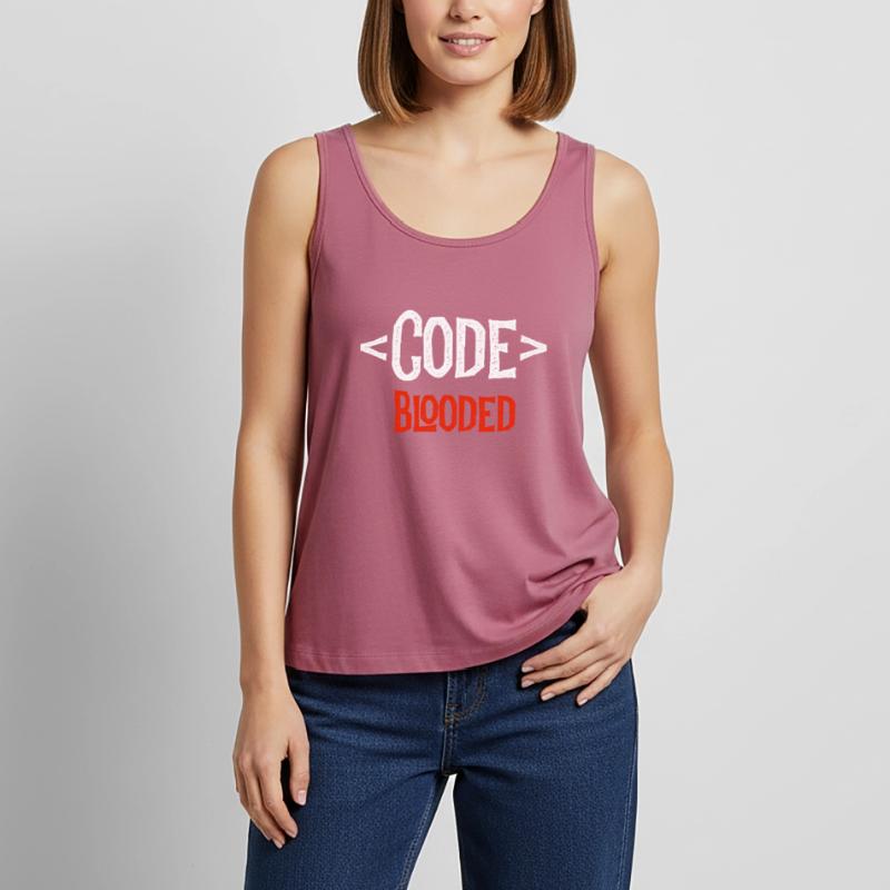 Entwickler-Shirt - Code Blooded - Coding Coder Frauen Premium Organic Tank Top