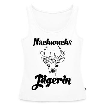 Jäger Mädchen Nachwuchsjägerin Jagd Papa ist Jäger - Frauen Premium Organic Tank Top - Weiß - Vorne - AI Model Female 172 light (172cm)