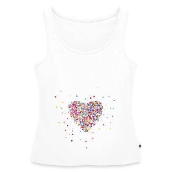 Seniorenbetreuung Mit Herz Altenpflege - Frauen Premium Organic Tank Top - Weiß - Vorne - AI Model Female 172 light (172cm)