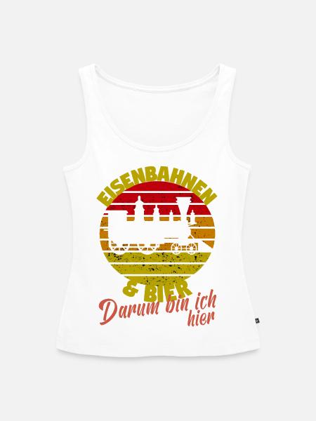 Modeleisenbahner Modeleisenbahn Modellzug Bier - Frauen Premium Organic Tank Top - Weiß