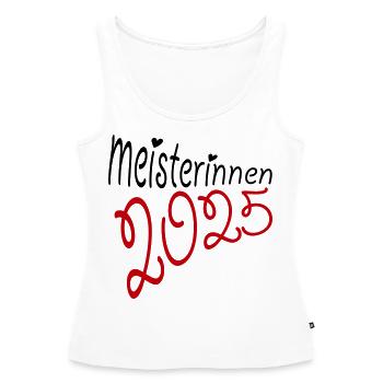 Meisterinnen 2025 - Frauen Premium Organic Tank Top - Weiß - Vorne - AI Model Female 172 light (172cm)