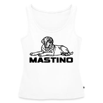 mastinomastiff2 - Débardeur bio Premium Femme - blanc - Devant - AI Model Female 172 light (172cm)