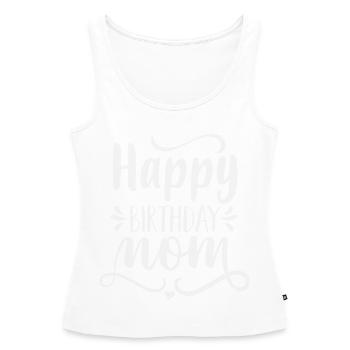 Idée cadeau de mère pour l’anniversaire Meilleure mère - Débardeur bio Premium Femme - blanc - Devant - AI Model Female 172 light (172cm)