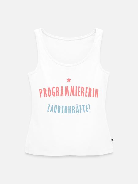 Programmiererin Beruf - Geschenk - Frauen Premium Organic Tank Top - Weiß
