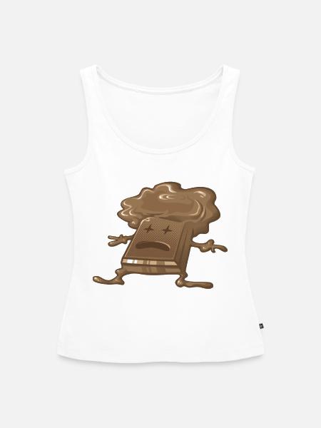 Tote Schokolade - Frauen Premium Organic Tank Top - Weiß