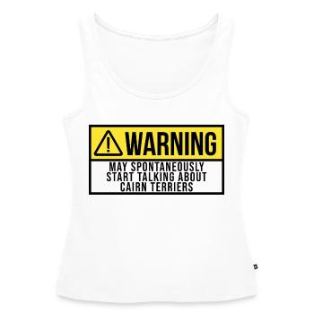 Cairn Terrier Cairn Terrier Cairn Terrier - Frauen Premium Organic Tank Top - Weiß - Vorne - AI Model Female 172 light (172cm)