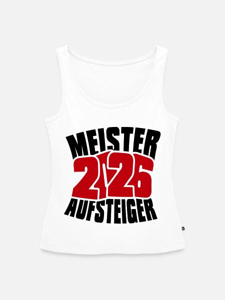 Meister und Aufsteiger 2026 - Frauen Premium Organic Tank Top - Weiß