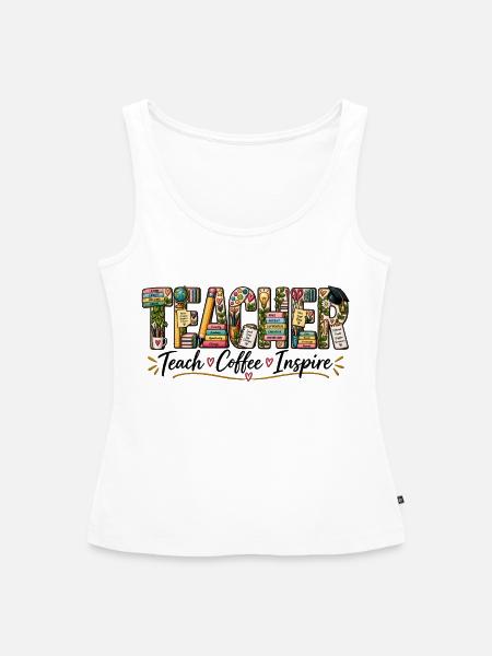 Lehrer - Frauen Premium Organic Tank Top - Weiß