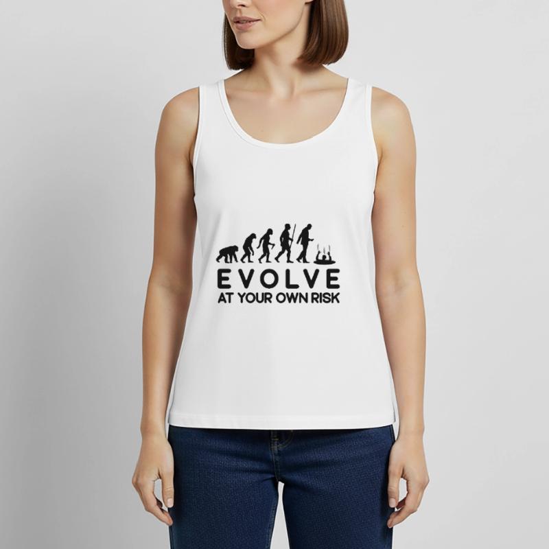 Risque d'évolution Évoluez à vos risques et périls Débardeur bio Premium Femme