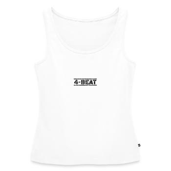 4 Beat - Frauen Premium Organic Tank Top - Weiß - Vorne - AI Model Female 172 light (172cm)