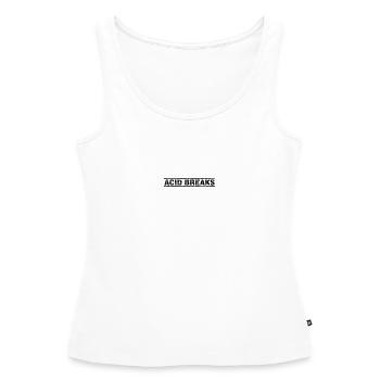 Acid Breaks - Frauen Premium Organic Tank Top - Weiß - Vorne - AI Model Female 172 light (172cm)