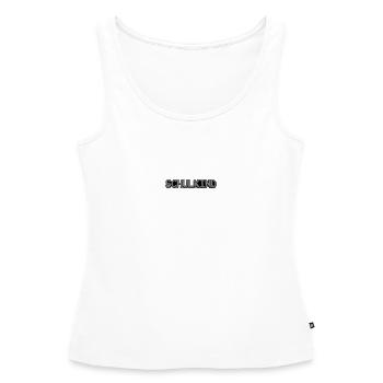 Pixel d’écolier - Débardeur bio Premium Femme - blanc - Devant - AI Model Female 172 light (172cm)
