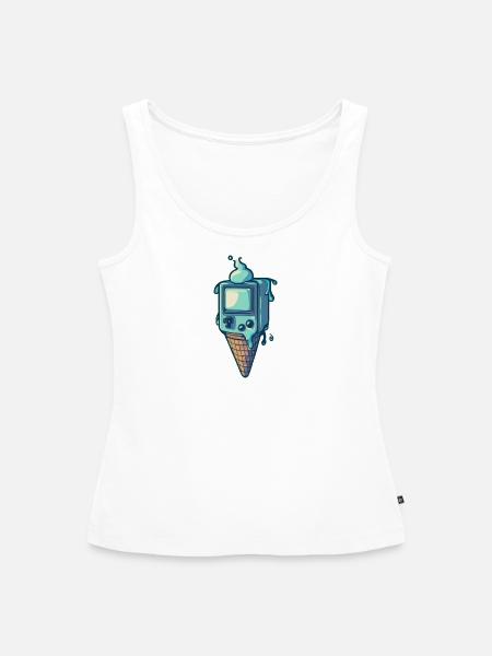 Handheld Ice Console - Frauen Premium Organic Tank Top - Weiß
