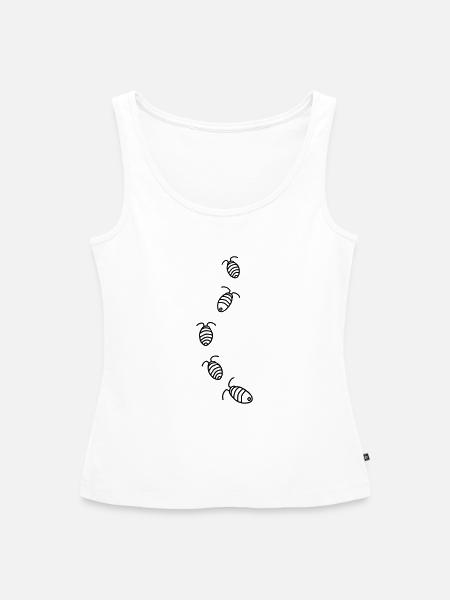 5 Kellerasseln - Frauen Premium Organic Tank Top - Weiß